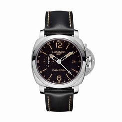 NEW Panerai Luminor 1950 3 Days GMT 24H Automatic Acciaio WATCH 44 mm PAM00531
