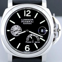 PANERAI OP6575 PAM 125 1860 Luminor Power Reserve Watch 40mm Box/Papers