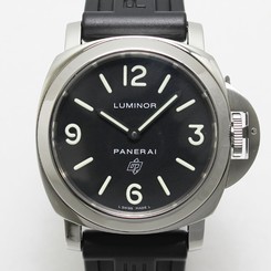 Authentic Panerai Luminor base logo 44mm Stainless Steal Manual Mens Watch 063
