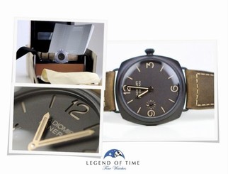NEW Panerai Radiomir Composite 3 Days Brown 47mm PAM00504 Hand Wound Gold Hands