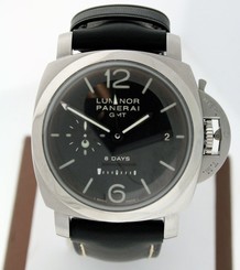 Panerai Luminor 1950 GMT 8 Day PAM00233 $15,900.00 gent's 44mm watch.