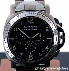 Panerai Luminor Chronograph PAM72 Titanium and Stainless Steel Tachymeter B&P