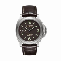 NEW Panerai Luminor Marina 8 Days Titanio Brushed Titanium 44mm Watch PAM00564