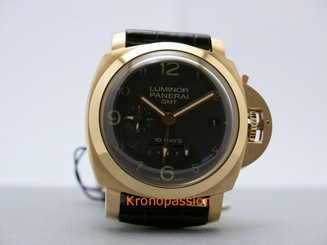Panerai Luminor 1950 GMT 10 Days PAM 493 18K Red Gold Limited to 10 Pieces