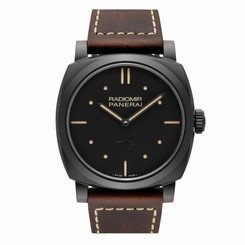 PANERAI MEN'S RADIOMIR 1940 48MM BROWN LEATHER BAND MECHANICAL WATCH PAM00577
