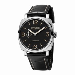PANERAI MEN'S RADIOMIR 1940 45MM BLACK LEATHER BAND AUTOMATIC WATCH PAM00572