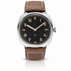 PANERAI MEN'S 47MM BROWN LEATHER BAND STEEL CASE MECHANICAL WATCH PAM00424