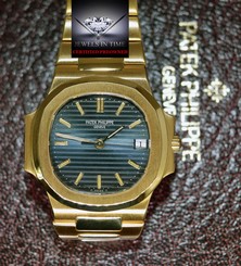 Patek Philippe Nautilus 3800J 18k Gold Automatic Mens Watch Box/Papers 3800