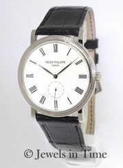 Patek Philippe Calatrava 5119 18K White Gold Manual Mens Watch Box/Papers 5119G
