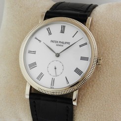 Patek Philippe Calatrava Mens 5119G White Dial 36mm B&P New Retail: $ 23,000.00