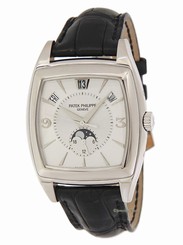 Patek Philippe Mens Gondolo 5135 18k White Gold Automatic Watch 5135G Box/Papers