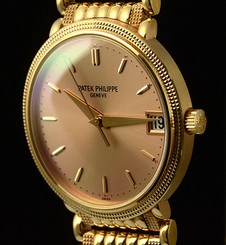 Patek Philippe Calatrava Rose Gold Automatic 3802/208 R Mens Watch With Bracelet