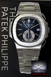 Patek Philippe Mens Nautilus 5980 Chronograph Steel Watch Box/Papers 5980/1A