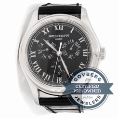 Patek Philippe Annual Calendar 5035P-001 Automatic 37mm Platinum Strap Watch