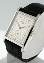 Patek Philippe Gondolo 5109P Platinum $31,100.00 gent's Ultra Thin watch.