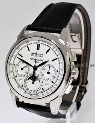 Patek Philippe Grand Complications Chronograph 18k White Gold Watch NEW 5270G