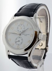 Patek Philippe 5134 Travel Time 18k White Gold Mens Watch Box/Papers 5134G