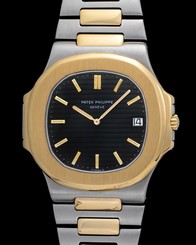 PATEK PHILIPPE NAUTILUS 3700 TWO-TONE AUTOMATIC MADE IN 1982 42MM IN DIAMETER