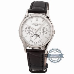 Patek Philippe Perpetual Calendar 5140G-001 Auto White Gold Mens Strap Watch