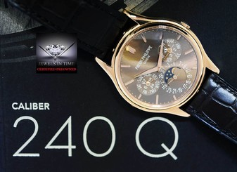 Patek Philippe 5140R Perpetual Calendar 18k Rose Gold Mens Watch Box/Papers