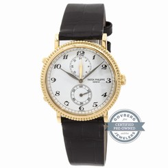 Patek Philippe Calatrava Travel Time 5034J-001 Manual Yellow Gold Mens Watch GMT