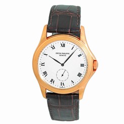 PATEK PHILIPPE 18K Rose Gold Calatrava 5115 R Enamel Dial Box Warranty 5115-R
