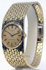 Patek Philippe Ladies Vintage 18K Yellow Gold Windup Watch 3310J Double Signed!