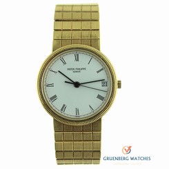Patek Philippe Yellow Gold Calatrava Automatic on Bracelet Ref. 3802/110