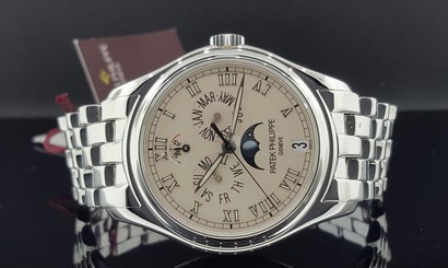 Patek Philippe 5036/1G Annual Calendar Moon 18k White Gold 37mm- Patek Warranty