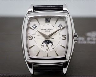 Patek Philippe 5135 G Gondolo Calendario 5135G-001 5135G White Gold Silver Dial