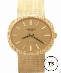 Patek Philippe Ellipse Tiffany & Co. Dial 18K Gold Hobnail Bezel 3581 Watch?