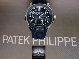 Patek Philippe 5164 Aquanaut Travel Time Steel Watch Box/Papers 5164A-001