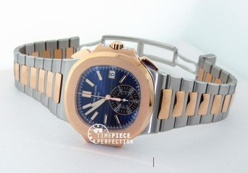 Patek Philippe Nautilus 5980-1AR Rose Gold & Steel Chronograph