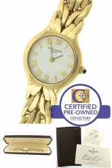 Ladies Patek Philippe La Flamme 4816/001 18K Yellow Gold Roman 23mm Quartz Watch