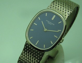 PATEK PHILIPPE ELLIPSE REF. 3548-1 MECHANICAL CAL. 23-300 18K W. GOLD MEN WRIST