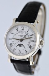 Patek Philippe 5059P RARE Platinum Perpetual Calendar Moonphase Retrograde watch