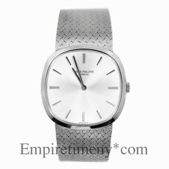 PATEK PHILIPPE GENEVE 3544 18K WHITE GOLD CASE & BRACELET AUTOMATIC MENS WATCH