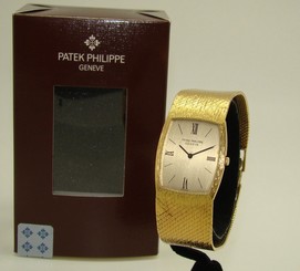 PATEK PHILIPPE 18K YELLOW GOLD 3528/3 GONDOLO WATCH MANUAL WIND on BRACELET