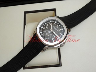 Patek Philippe 5164A-001 Aquanaut Travel Time Dual Time Zone Stainless / Rubber