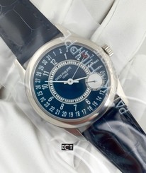 Patek Philippe Calatrava Blue Dial 6000G-012 White Gold
