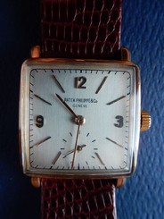 PATEK PHILIPPE Square 18K ROSE GOLD, UNISEX, EXCELLENT CONDITION, RARE $5250