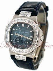 Patek Philippe 5724G-001 Nautilus Moonphase White Gold Diamond Baguette 40mm