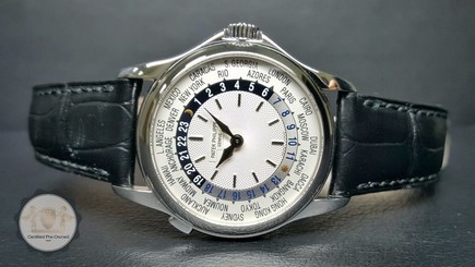 Patek Philippe 5110G 18kt White Gold World Tiime Serviced at Patek