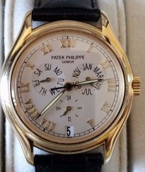 PATEK PHILIPPE 5035J ANNUAL CALENDAR - BOX- EXTRA PATEK BROWN BAND