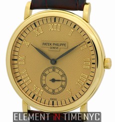 Patek Philippe Calatrava 18k Yellow Gold 33mm Champagne Roman Dial 5022J