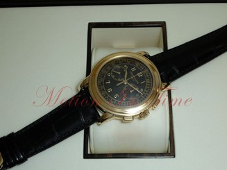 Patek Philippe 5070J Chronograph Yellow Gold w/ Black Dial Rare Discontinued