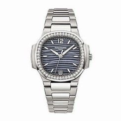 Patek Philippe Nautilus Ladies Automatic 33.6 mm Diamond Bezel S/S 7018/1A-010
