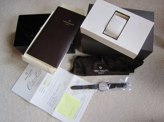 Stunning Patek Philippe 5196p Platinum Calatrava Wristwatch - Box & Papers