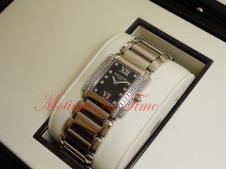 Patek Philippe 24 Twenty 4 18kt White Gold Black Dial Princess Cut 4910/20G-010