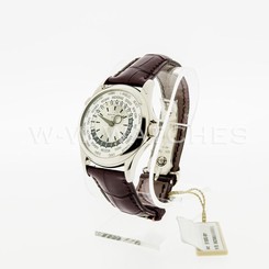 L@@K! PATEK PHILIPPE 5130G-001 WORLD TIME 18K WHITE GOLD! DISCONTINUED! NEW!